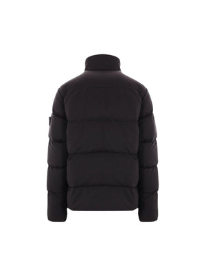 Ghost Down Jacket In Wool Twill-STONE ISLAND-JOHN JULIA