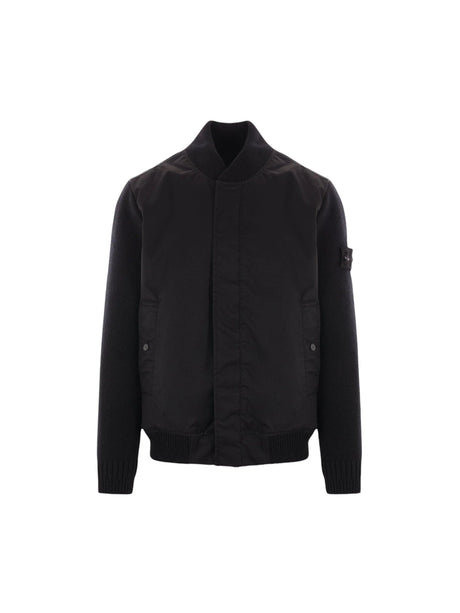 Ghost Padded Bomber Jacket-STONE ISLAND-JOHN JULIA