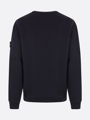 Logo Badge Cotton Jersey Sweatshirt-STONE ISLAND-JOHN JULIA