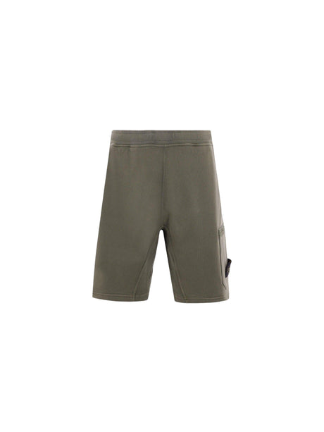 Logo Badge Jersey Shorts-STONE ISLAND-JOHN JULIA