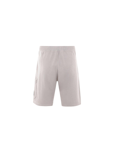 STONE ISLAND-Logo Badge Jersey Shorts-JOHN JULIA