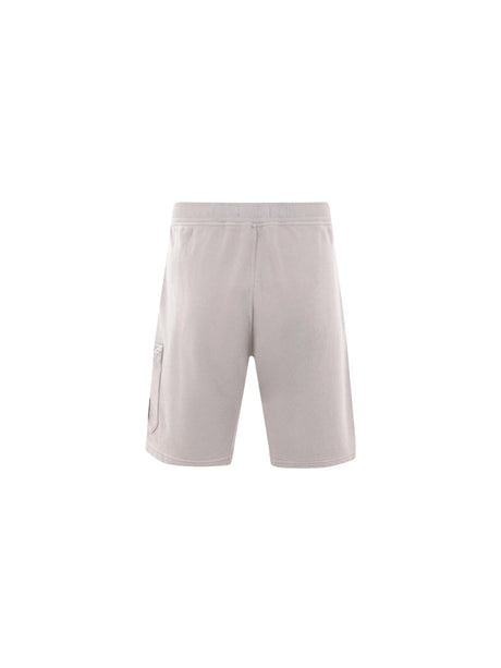 STONE ISLAND-Logo Badge Jersey Shorts-JOHN JULIA