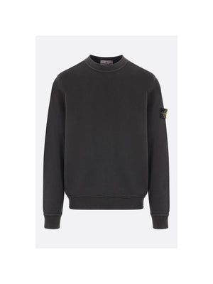 Logo Badge Jersey Sweatshirt-STONE ISLAND-JOHN JULIA