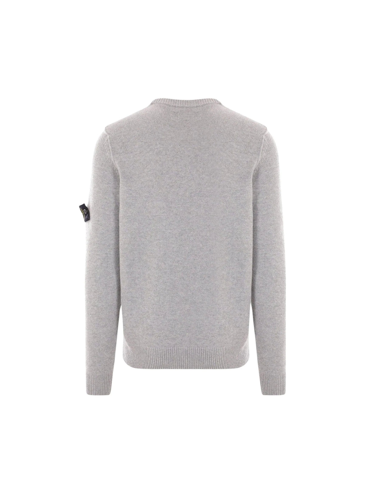 Logo Badge Wool Sweater-STONE ISLAND-JOHN JULIA