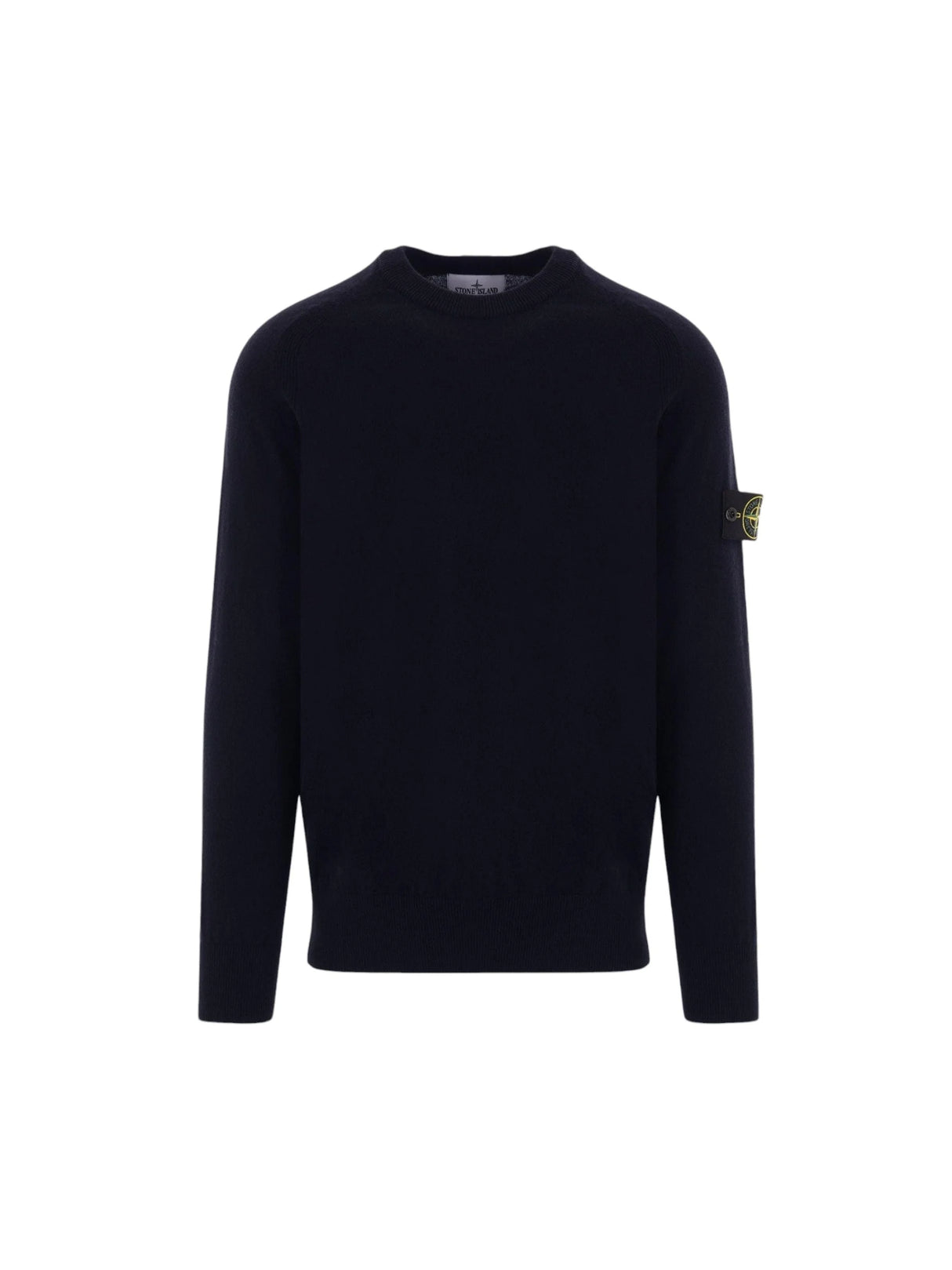 Logo Badge Wool Sweater-STONE ISLAND-JOHN JULIA