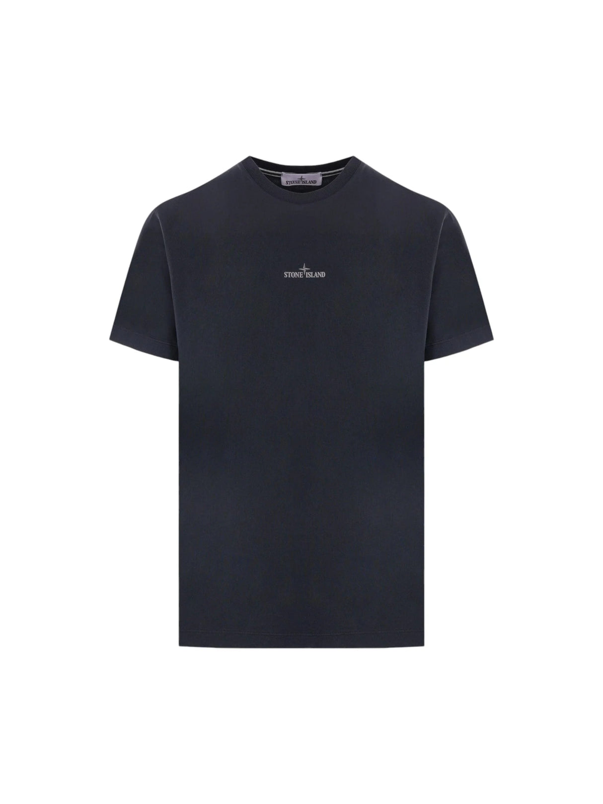 Logo Print Cotton T-shirt-STONE ISLAND-JOHN JULIA