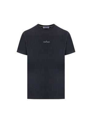 Logo Print Cotton T-shirt-STONE ISLAND-JOHN JULIA