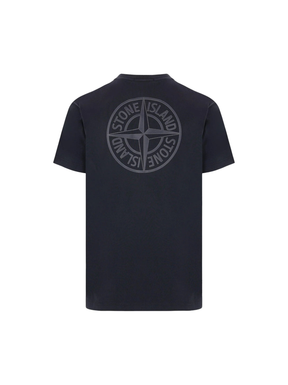 Logo Print Cotton T-shirt-STONE ISLAND-JOHN JULIA