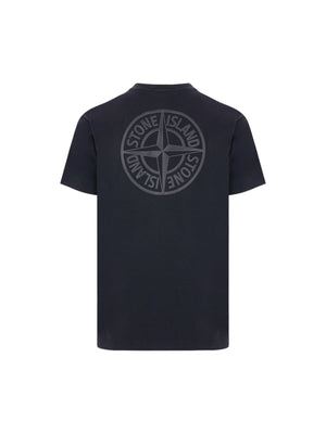 Logo Print Cotton T-shirt-STONE ISLAND-JOHN JULIA