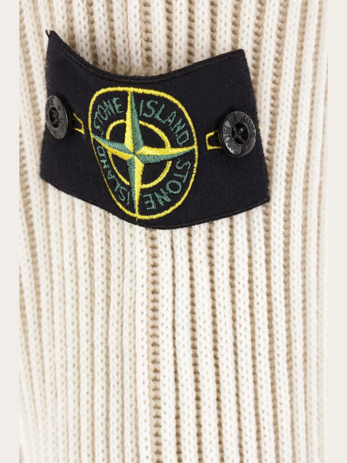 Ribbed Wool Turtleneck-STONE ISLAND-JOHN JULIA