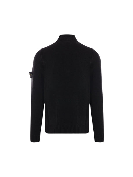 Wool Half-zip Sweater-STONE ISLAND-JOHN JULIA