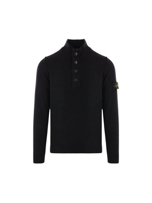 Wool Half-zip Sweater-STONE ISLAND-JOHN JULIA