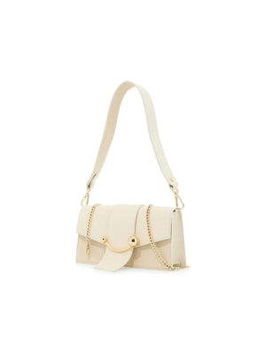 Mini Crescent Leather Shoulder Bag-Strathberry-JOHN JULIA