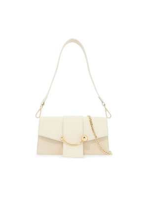 Mini Crescent Leather Shoulder Bag-Strathberry-JOHN JULIA