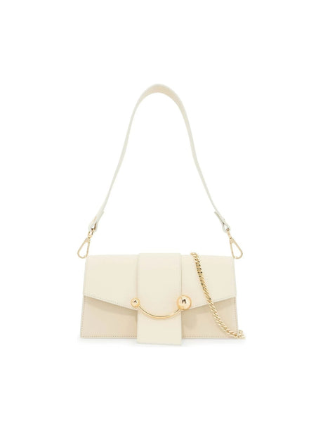 Mini Crescent Leather Shoulder Bag-Strathberry-JOHN JULIA