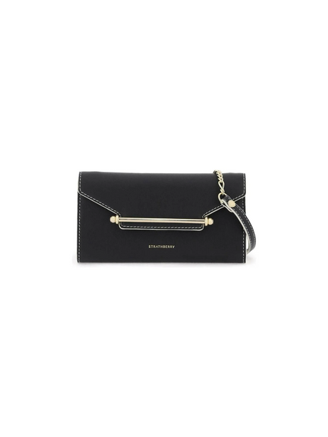 Black Multress Leather Chain Wallet Bag STRATHBERRY JOHN JULIA.