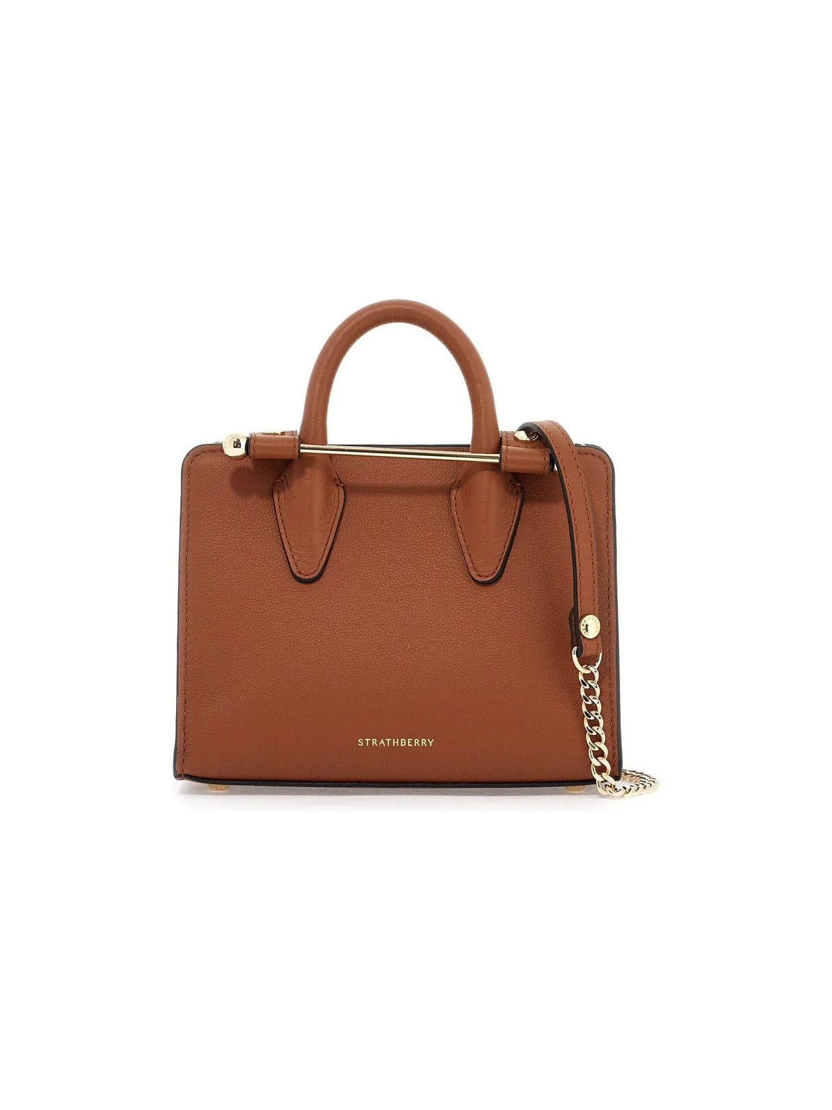 STRATHBERRY-Nano Tote Leather Bag -JOHN JULIA.