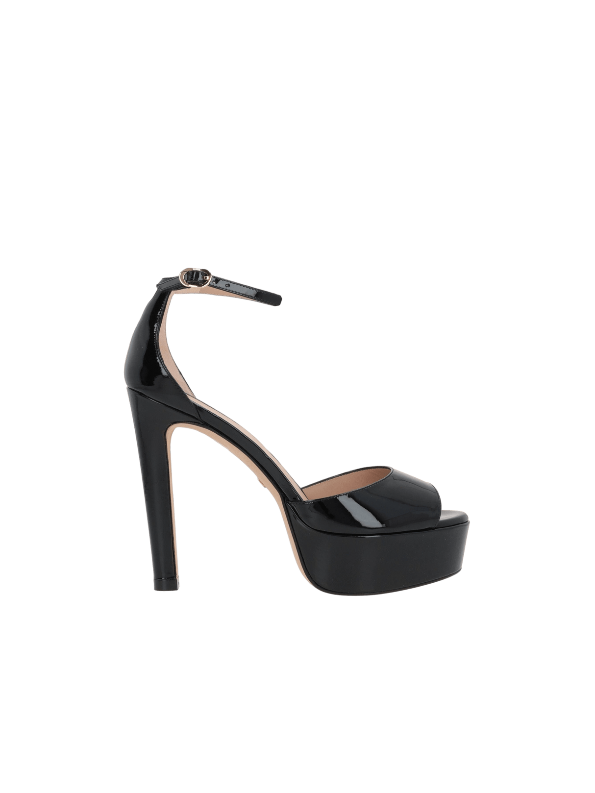 Discoplatform Patent Leather Sandals-STUART WEITZMAN-JOHN JULIA