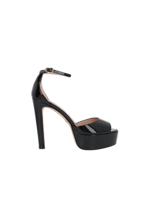 Discoplatform Patent Leather Sandals-STUART WEITZMAN-JOHN JULIA