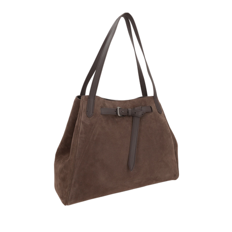 Suede Handbag-BRUNELLO CUCINELLI-JOHN JULIA