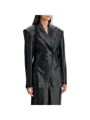 Octavia Vegan Leather Hourglass Blazer - Woman > Clothing > Jackets and Blazers > Blazers and gilets