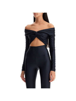 Off-Shoulder Long-Sleeve Jumpsuit - Women > Clothing > Jumpsuits