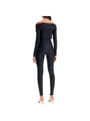 Off-Shoulder Long-Sleeve Jumpsuit - Women > Clothing > Jumpsuits