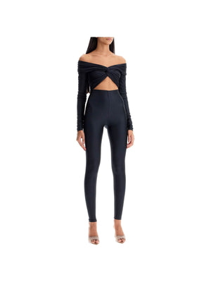 Off-Shoulder Long-Sleeve Jumpsuit - Women > Clothing > Jumpsuits