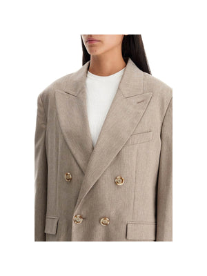 THE ANDAMANE-Oversized Twill Blazer-JOHN JULIA