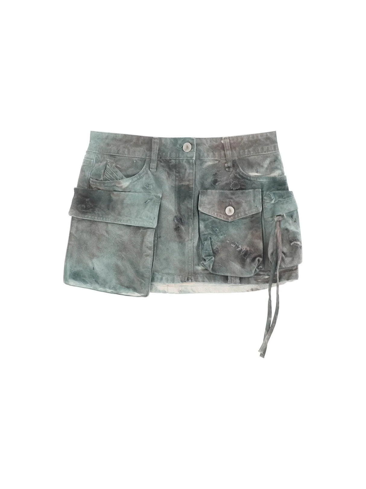 Fay Camouflage Cargo Mini Skirt