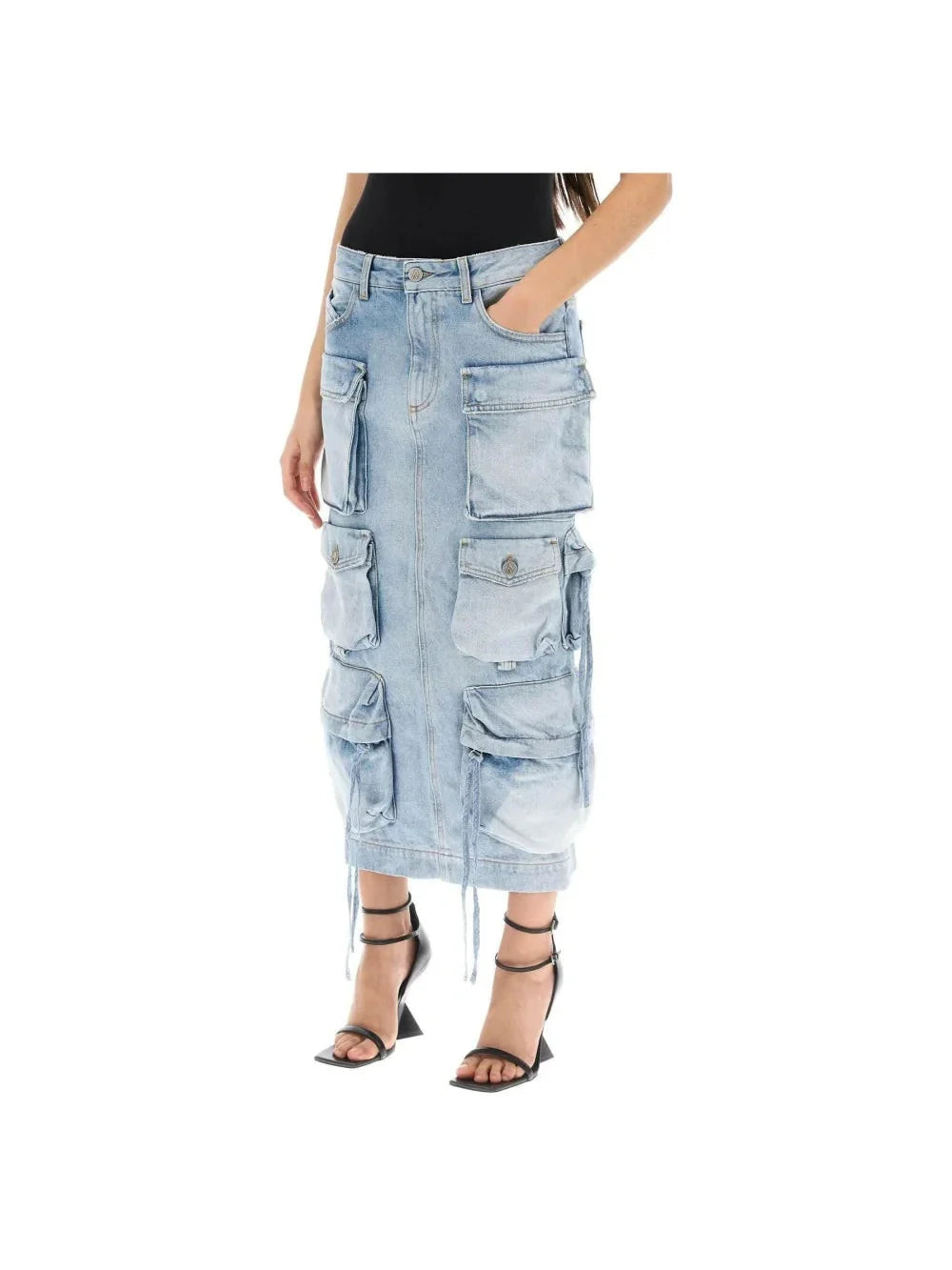 Cargo Denim Skirt THE ATTICO JOHN JULIA.