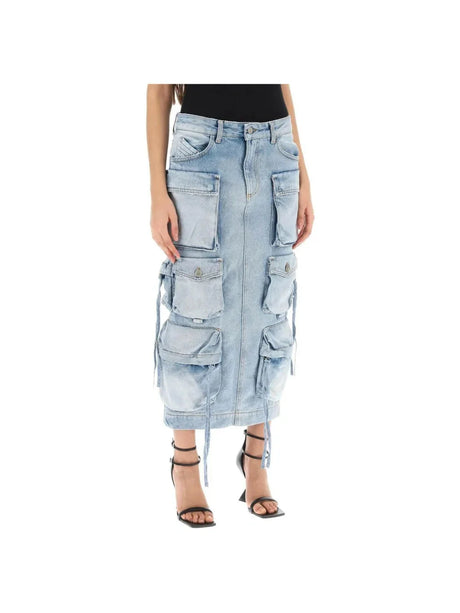 Cargo Denim Skirt THE ATTICO JOHN JULIA.