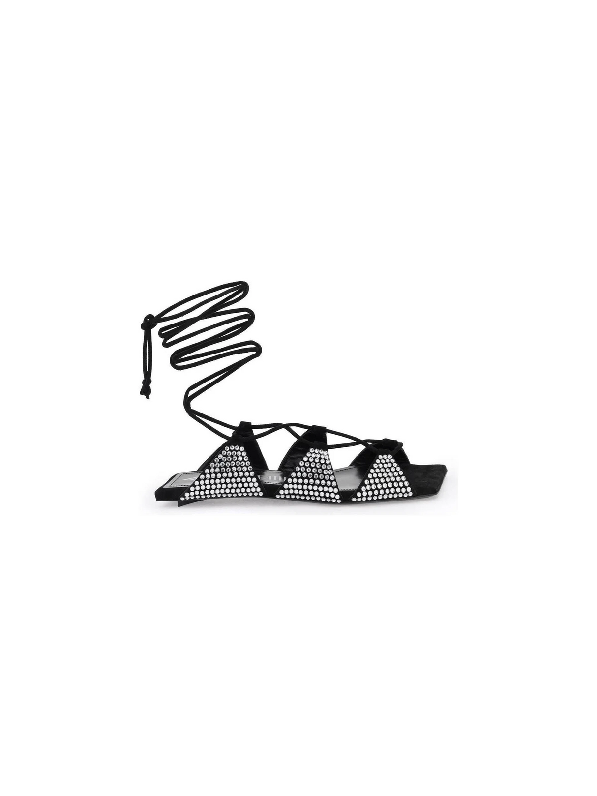 Black Crystal Reneè Suede Sandals THE ATTICO JOHN JULIA.