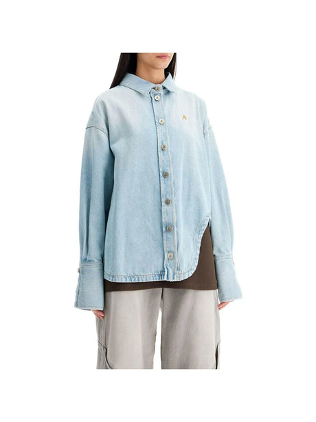 THE ATTICO-Diana Denim Shirt-JOHN JULIA