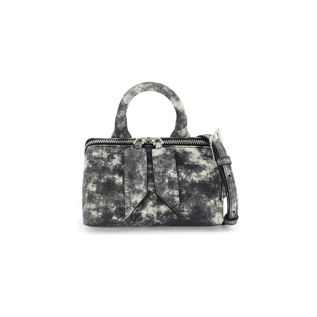 Friday Printed Denim Leather Mini Bag.