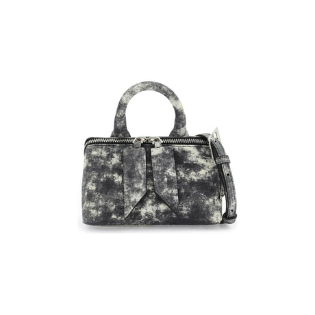 Friday Printed Denim Leather Mini Bag.