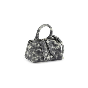 Friday Printed Denim Leather Mini Bag.