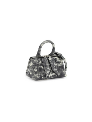 Friday Printed Denim Leather Mini Bag.