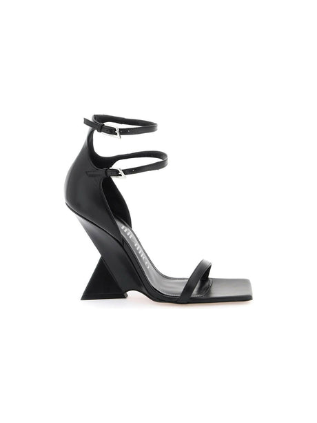 Grace Leather Ankle-Strap Sandals.