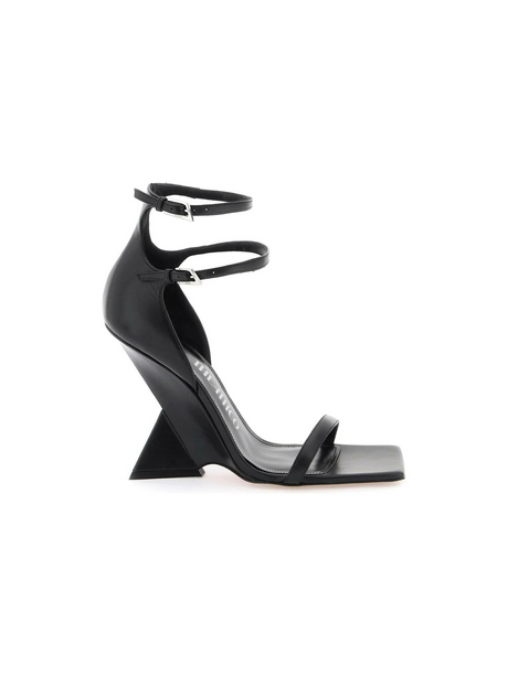 Grace Leather Ankle-Strap Sandals.