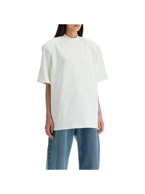 Kilie Cotton Shoulder Padded T-Shirt.