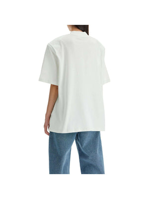 Kilie Cotton Shoulder Padded T-Shirt.