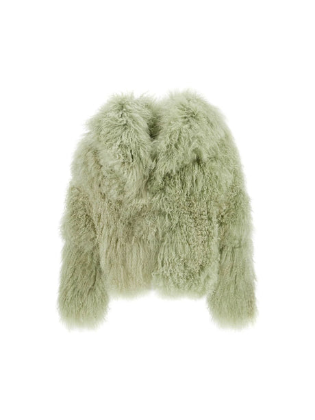 Short Oversized Mongolian Fur Coat