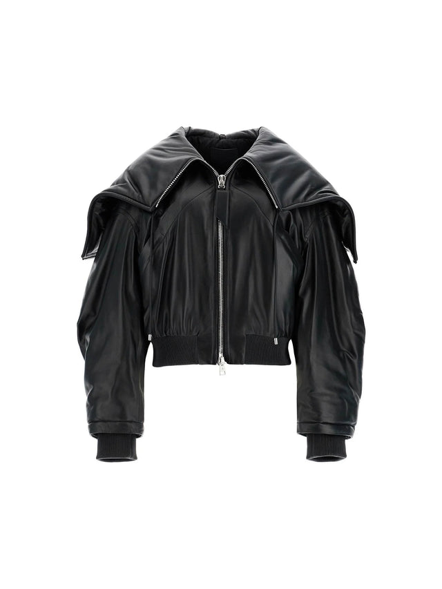 Hooded Nappa Leather Jacket-The Attico-JOHN JULIA