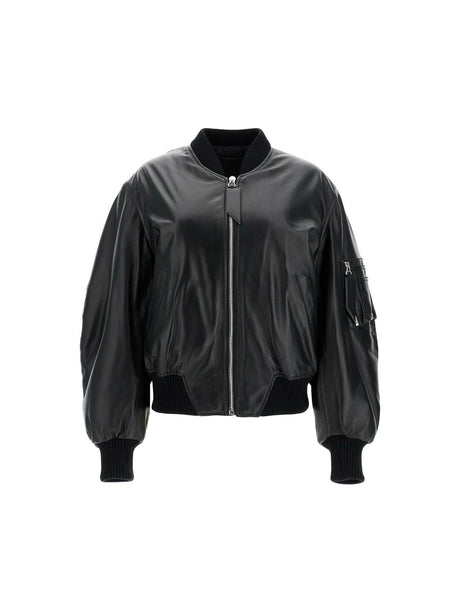 THE ATTICO-Nappa Leather Anja Jacket-JOHN JULIA