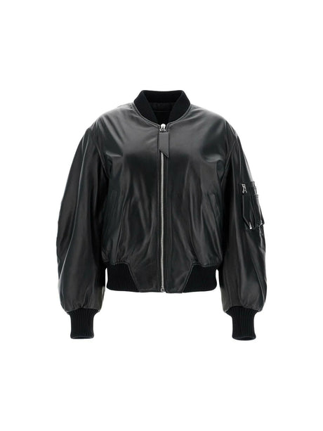 THE ATTICO-Nappa Leather Anja Jacket-JOHN JULIA