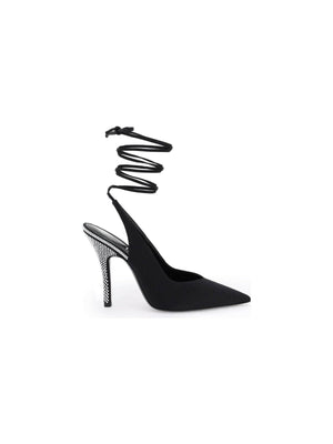 Black Venus Satin Slingback Pumps THE ATTICO JOHN JULIA.