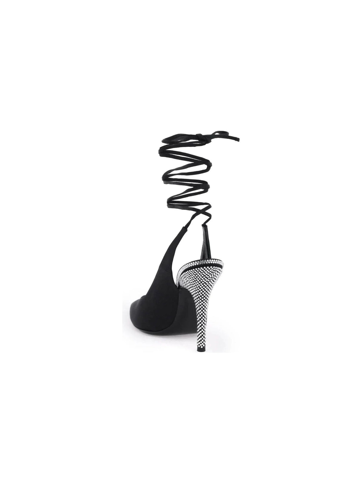 Black Venus Satin Slingback Pumps THE ATTICO JOHN JULIA.