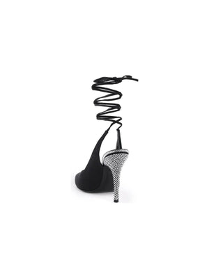 Black Venus Satin Slingback Pumps THE ATTICO JOHN JULIA.