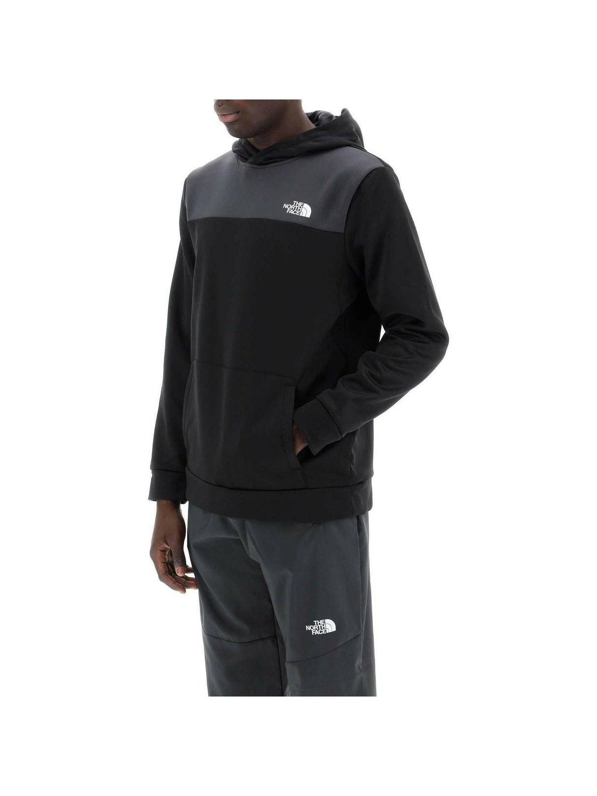 Black and Asphalt Gray Reaxion Hooded Sweater THE NORTH FACE JOHN JULIA.